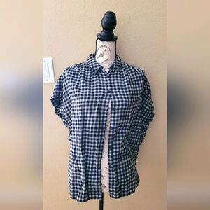 Madewell  Checkered Button Down  Top
